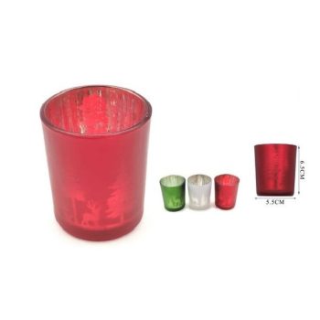 GYERTYATARTÓ ÜVEG 6,5X5,5M 3F.