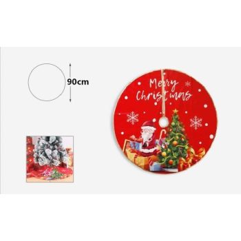 KARÁCSONYFA ALÁTÉT MIKULÁS 90CM