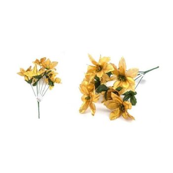 KARÁCSONYI ARANYVIRÁG 7DB FEJ