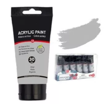 AKRILFESTÉK 30ML FÉMES  EZÜST