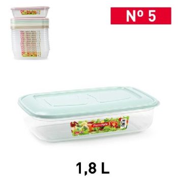 ÉTELTÁROLÓ DOBOZ SZÖGLETES MŰA. 1,8L