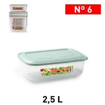 ÉTELTÁROLÓ DOBOZ SZÖGLETES MŰA. 2,5L