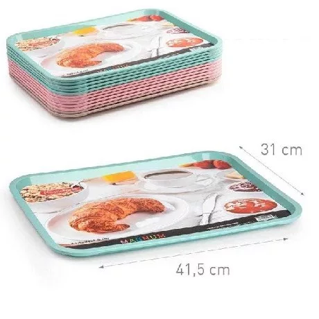 TÁLCA MŰANYAG EGYSZÍNŰ 31*41,5CM TÖBB SZÍNBEN