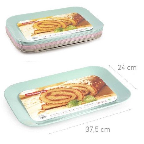 TÁLCA MŰANYAG EGYSZÍNŰ 24*37,5CM TÖBB SZÍNBEN