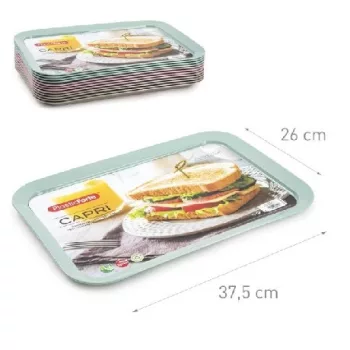TÁLCA MŰANYAG EGYSZÍNŰ 26*37,5CM TÖBB SZÍNBEN