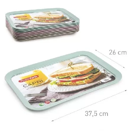 TÁLCA MŰANYAG EGYSZÍNŰ 26*37,5CM TÖBB SZÍNBEN