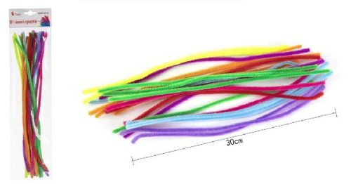 ZSENÍLIA DRÓT 30CM 20DB-OS 8F. SZÍN