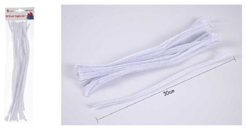 ZSENÍLIA DRÓT 30CM 20DB-OS FEHÉR