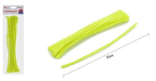 ZSENÍLIA DRÓT 30CM 20DB-OS CITROMSÁRGA