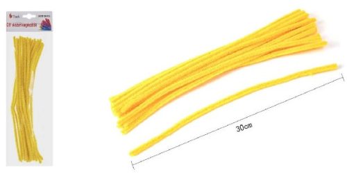 ZSENÍLIA DRÓT 30CM 20DB-OS SÁRGA