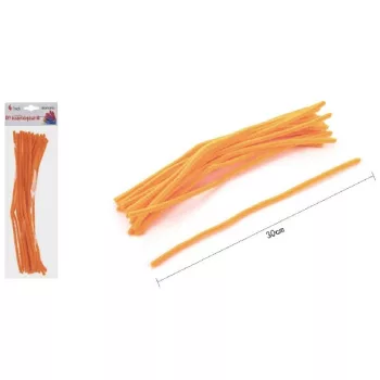 ZSENÍLIA DRÓT 30CM 20DB-OS NARANCSSÁRGA