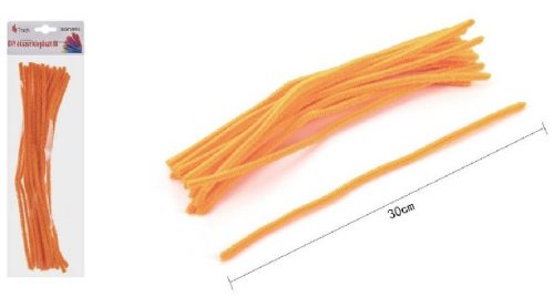 ZSENÍLIA DRÓT 30CM 20DB-OS NARANCSSÁRGA