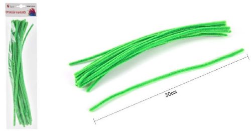 ZSENÍLIA DRÓT 30CM 20DB-OS ZÖLD