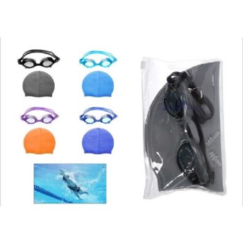 ÚSZÓSAPKA+SZEMÜVEG SZETT 4F.