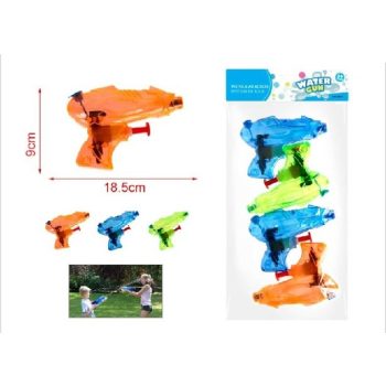 VÍZIPISZTOLY ÁTLÁTSZÓ 9X18,5CM 3F.