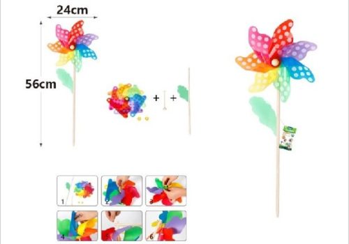 SZÉLFORGÓ PÖTTYÖS 56X24CM