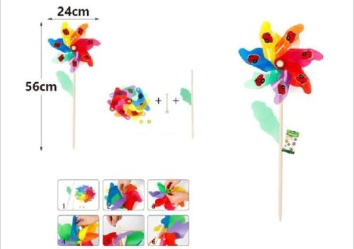 SZÉLFORGÓ KATICÁS 56X24CM