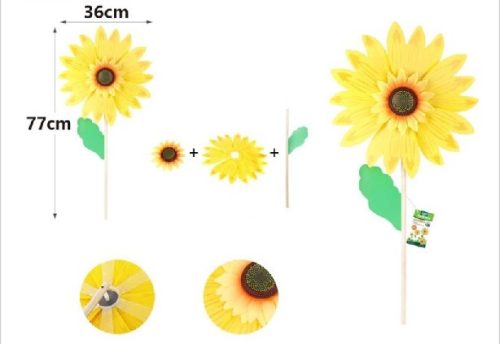 SZÉLFORGÓ NAPRAFORGÓ 77X36CM