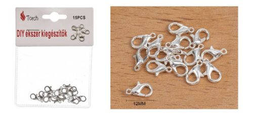 DELFINKAPOCS 15DB-OS 1,2CM EZÜST