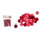 POMPOM VEGYES PIROS 1,5CM 120DB-OS