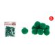 POMPOM SÖTÉTZÖLD 1,5CM 50DB-OS