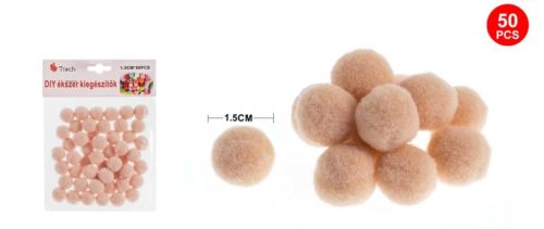POMPOM PÚDER 1,5CM 50DB-OS