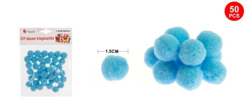 POMPOM ÉGKÉK 1,5CM 50DB-OS