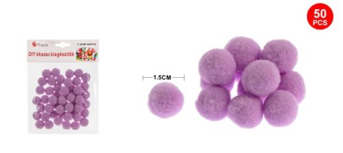 POMPOM LILA 1,5CM 50DB-OS