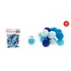 POMPOM VEGYES KÉK 1,5CM 50DB-OS