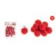 POMPOM PIROS 2CM 30DB-OS