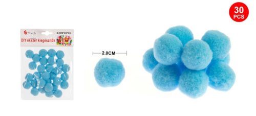 POMPOM ÉGKÉK 2CM 30DB-OS