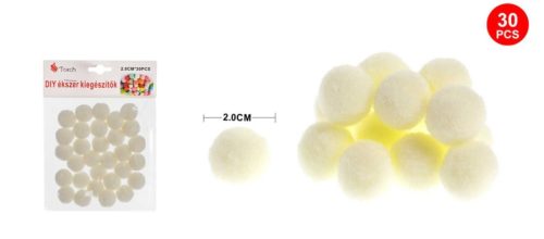 POMPOM BÉZS 2CM 30DB-OS