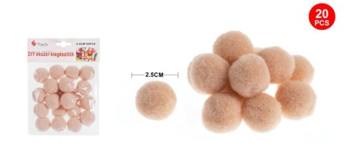 POMPOM KEKI 2,5CM 20DB-OS