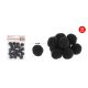 POMPOM FEKETE 2,5CM 20DB-OS