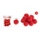 POMPOM PIROS 3CM 10DB-OS