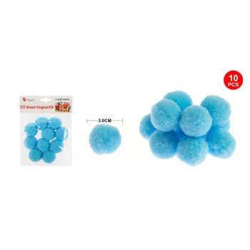 POMPOM ÉGKÉK 3CM 10DB-OS