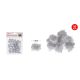 POMPOM CSILLÁMOS EZÜST 1,5CM 50DB-OS