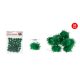 POMPOM CSILLÁMOS ZÖLD 1,5CM 50DB-OS