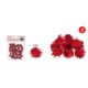 POMPOM CSILLÁMOS PIROS 2CM 30DB-OS