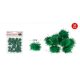 POMPOM CSILLÁMOS ZÖLD 2CM 30DB-OS