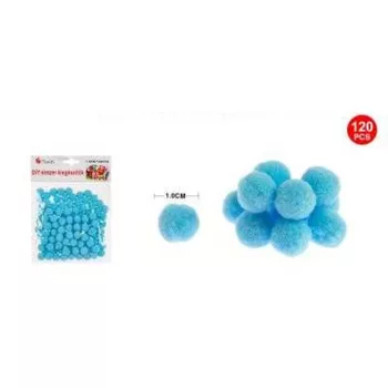 POMPOM ÉGKÉK 1CM 120DB-OS