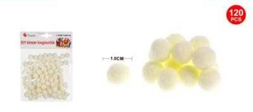 POMPOM BÉZS 1CM 120DB-OS