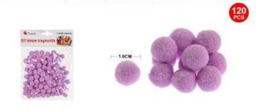 POMPOM LILA 1CM 120DB-OS