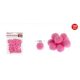 POMPOM SÖTÉT RÓZSASZÍN 1CM 120DB-OS