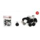 POMPOM FEKETE-FEHÉR 1CM 120DB-OS