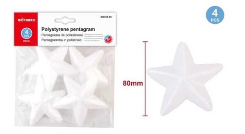 STIROL CSILLAG 4DB-OS 8CM