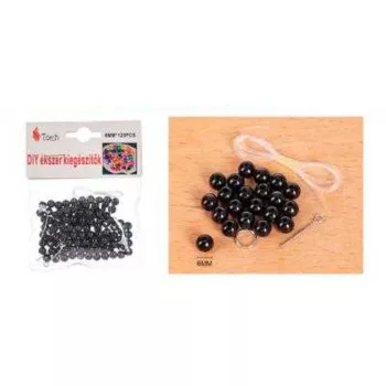 VIASZGYÖNGY FEKETE 120DB-OS 0,6CM