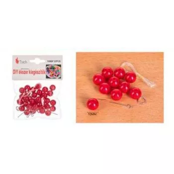 VIASZGYÖNGY PIROS 35DB-OS 1CM