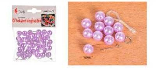 VIASZGYÖNGY RÓZSASZÍN 35DB-OS 1CM