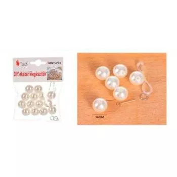 VIASZGYÖNGY FEHÉR 14DB-OS 1,4CM